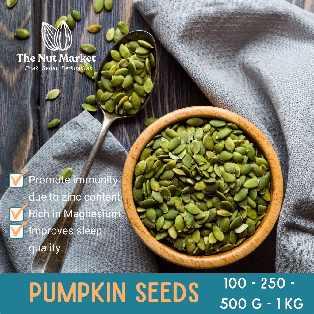 

Pumpkin seeds roasted Biji Labu Panggang MURAH 100g - 1kg