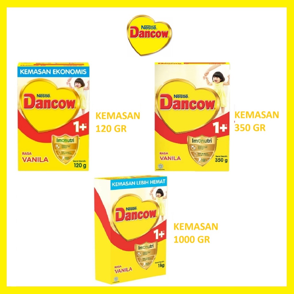 

Nestle Dancow 1+ Rasa Vanila Susu Pertumbuhan Anak 1-3 Tahun 120 Gr / 350 Gr / 1000 Gr