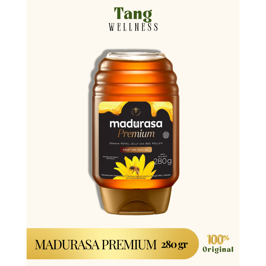 

Madurasa Premium 280gr - Madu Asli Royal Jelly Bee Pollen.