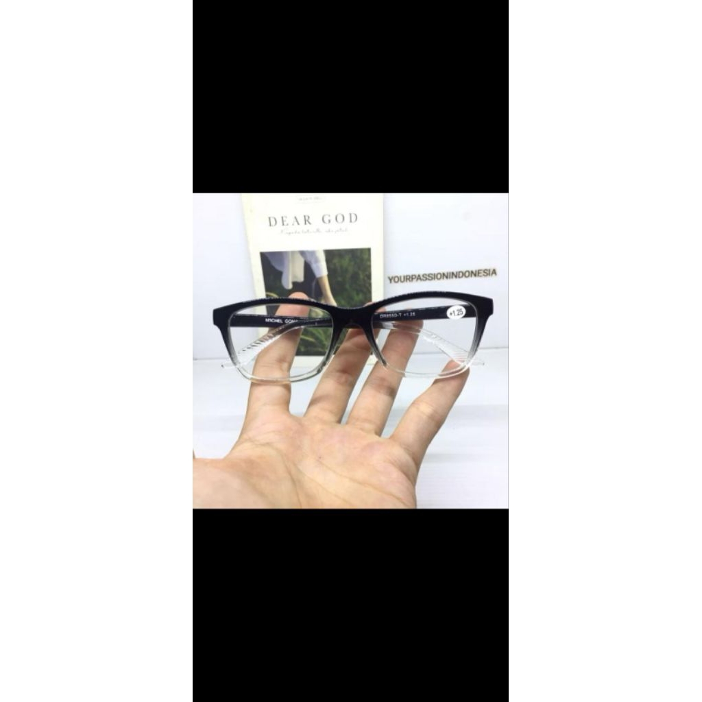 DR 855 Kacamata Baca Perempuan Dan Laki-Laki +1.00 sd +3.00