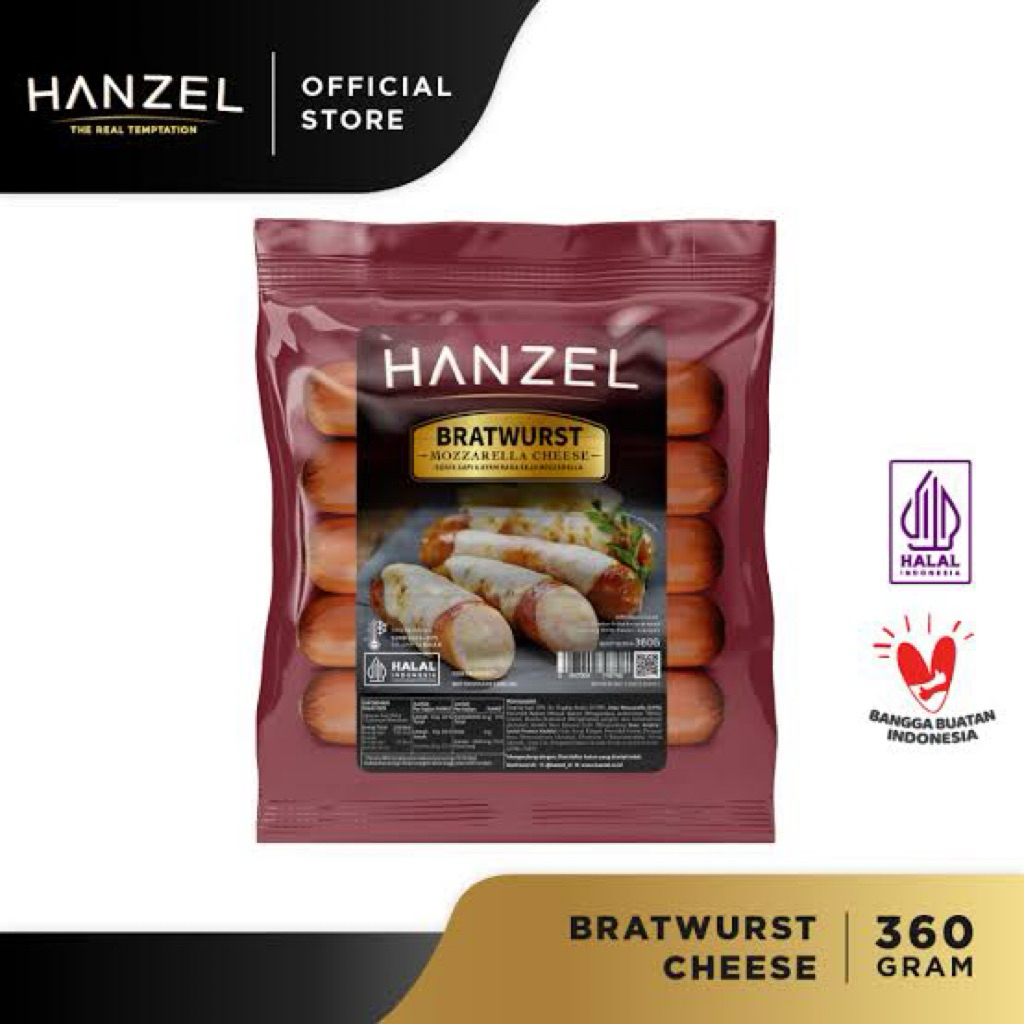 

HANZEL Sosis Mozarella Cheese Jumbo Isi 5 Pcs