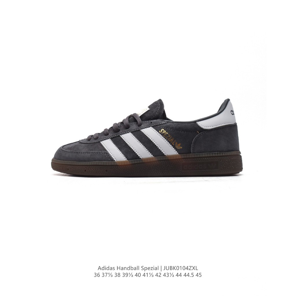 Adidas Spezial Handball Dark Grey White Gum Original Sneakers Retro Casual Pria