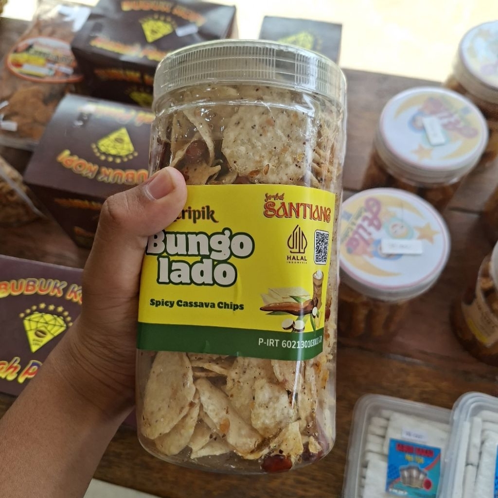 

Keripik Bungo Lado Sambal Santiang (180 Gram)
