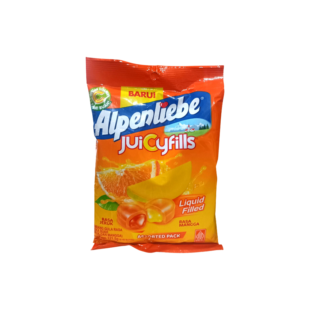 

Permen Alpenliebe Juicy Fills Assorted Pack - Zak isi 45 Butir