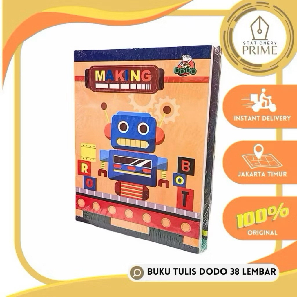 

Buku Tulis DODO 38 Lembar by SiDU ( 1 Pak Isi 10 Buku )