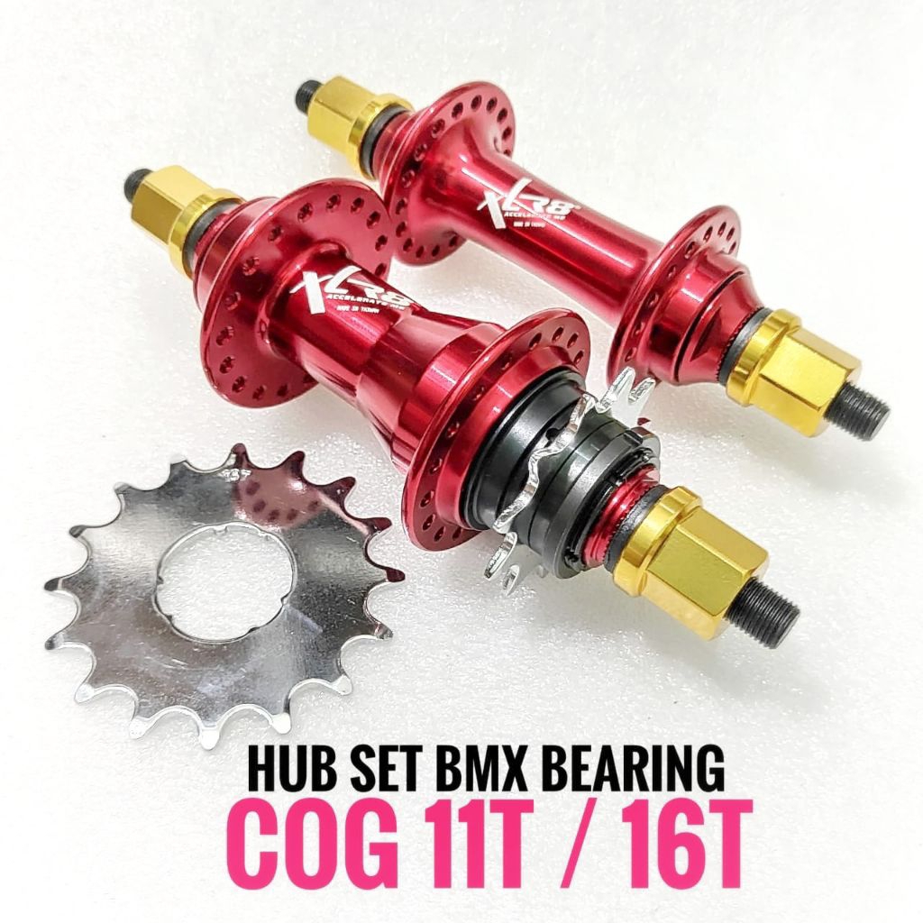 Hub BMX 36 Hole Bearing 11T dan 16T Sepeda BMX Race Flat Cross Street
