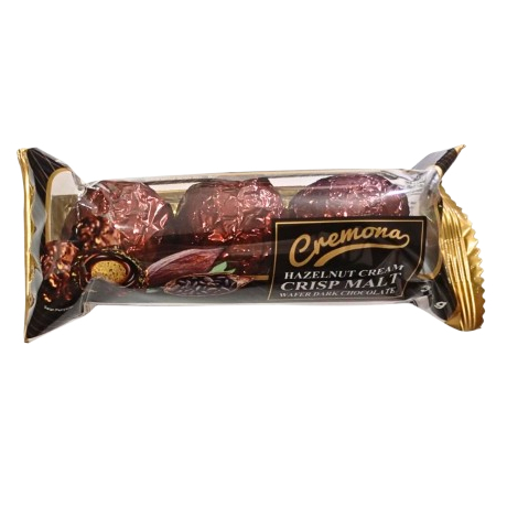 

CREMONA HAZELNUT CREAM WAFER MALT DARK CHOCO 36 GR 6901496204092