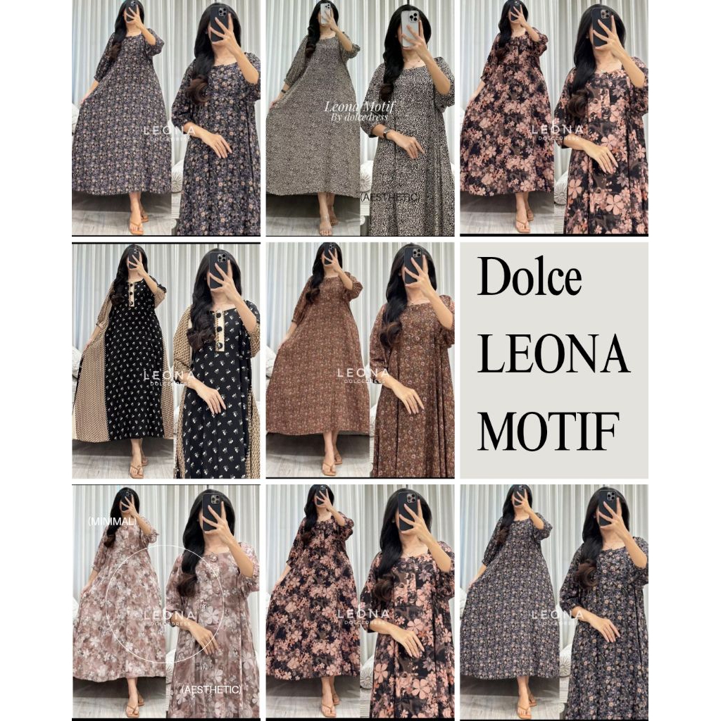 ReenaDaily LEONA MOTIF BY Dolce Daster Arab Busui Bumil Friendly