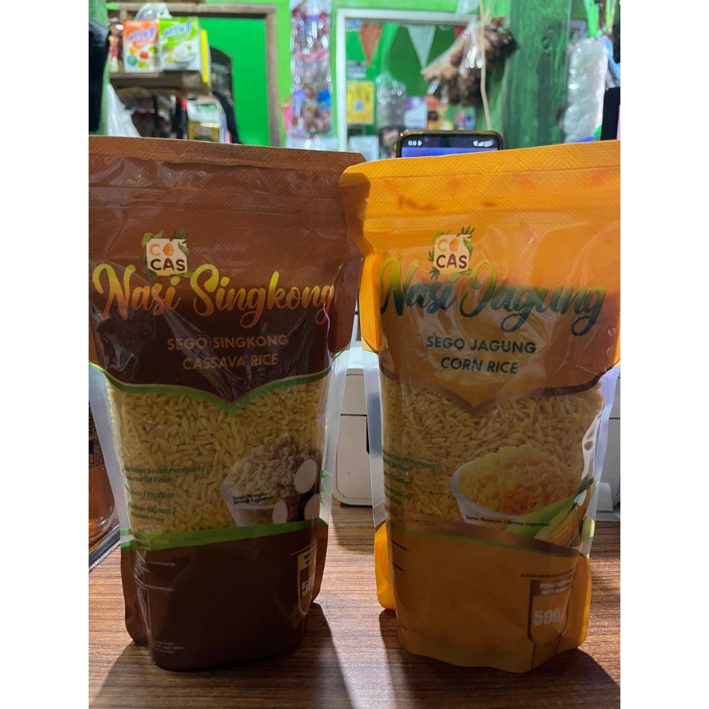 

Paket BUNDLING Beras Jagung Dan Beras Singkong 500 Gr ( Kemasan baru Ziplock )