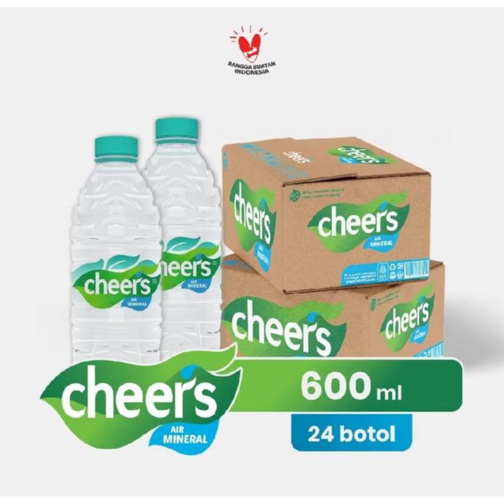 

1 Dus Air Mineral Cheers Kemasan Botol 600mL (Isi 24)