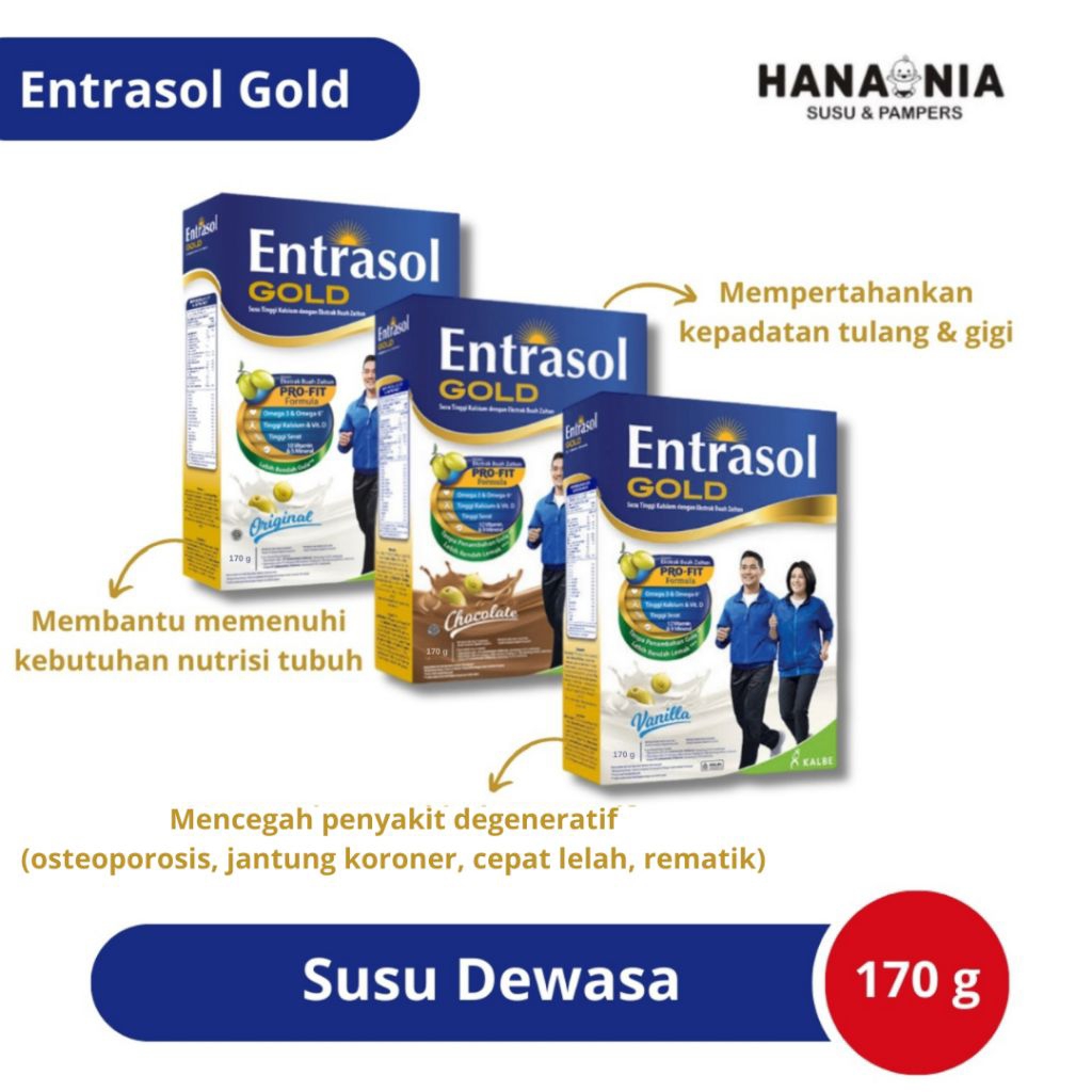 

Entrasol Gold Susu Dewasa 170gr