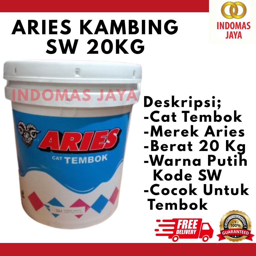 Cat Tembok ARIES KAMBING 20 kg | Cat Tembok Avian Pail SW