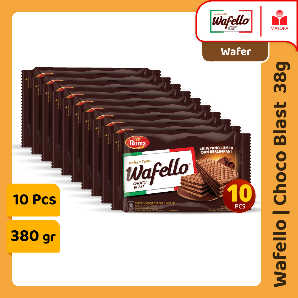 

Wafello Choco Blast 10 Pcs @38 Gram