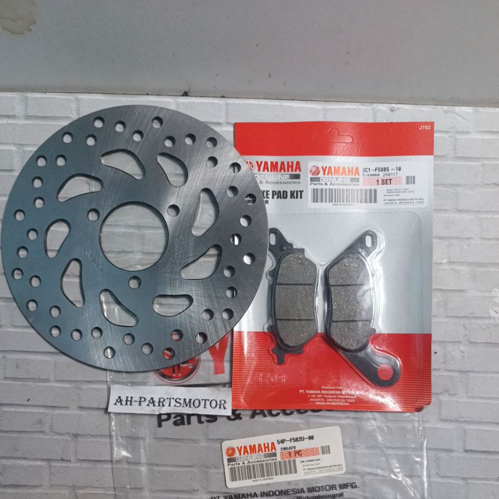 piringan disk + kampas rem depan mio j / soul gt / mio gt