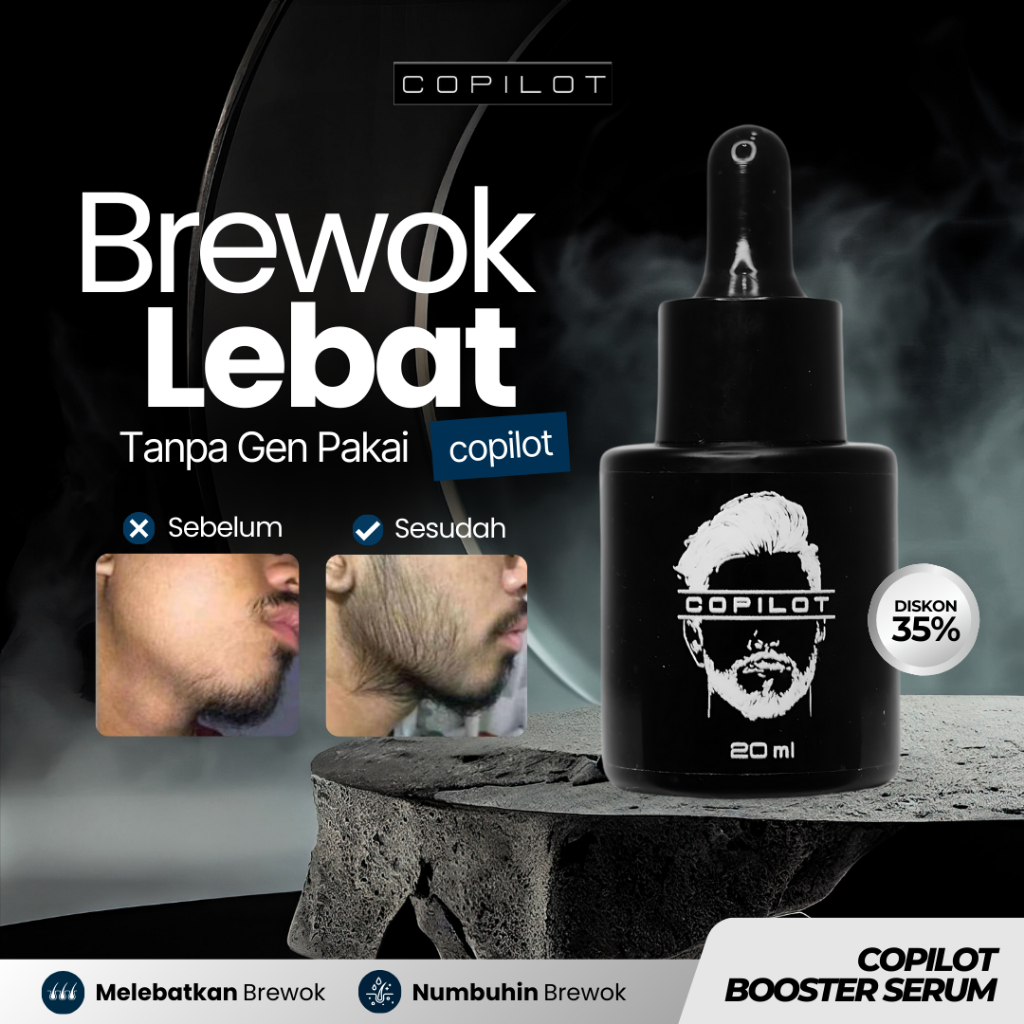 COPILOT BEARD BOOSTER SERUMN BREWOK LEBAT TANPA GEN