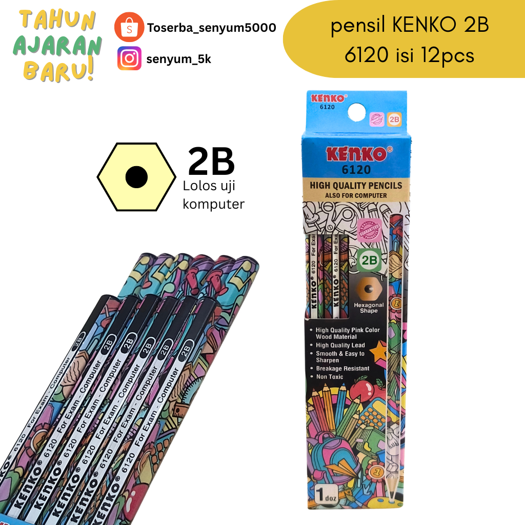 

PENSIL KENKO 2B 6120 ISI 12PCS