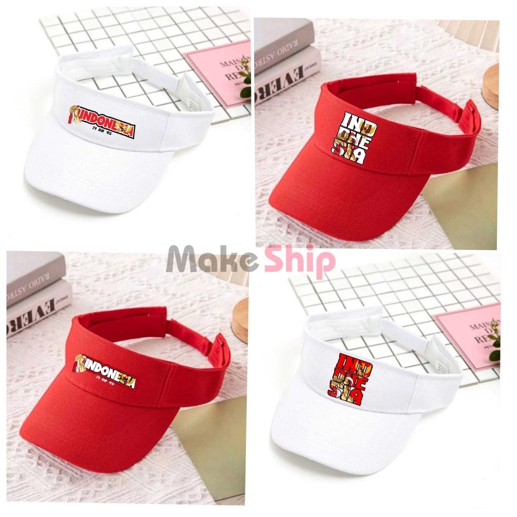 Topi Caddy Golf Merah Putih Topi Merah Putih 17 Agustus Hut Indonesia