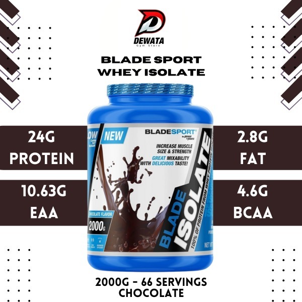 Blade Sport Whey Isolate | Susu Whey Isolate | Iso Whey - 4.41 lbs | 66 servings