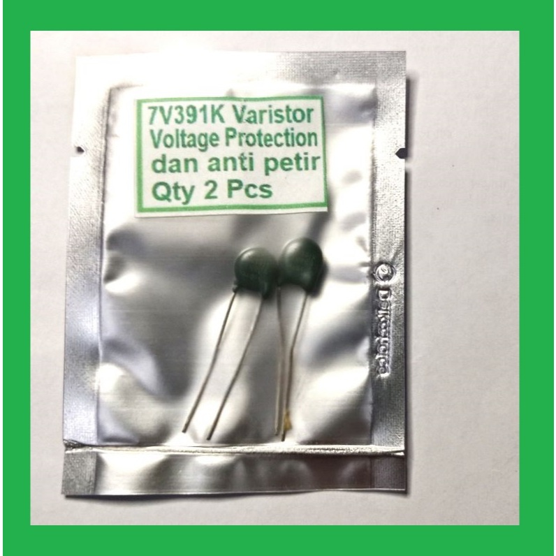 Qty 2 Pcs 7V391K Varistor Voltage Protection dan anti petir