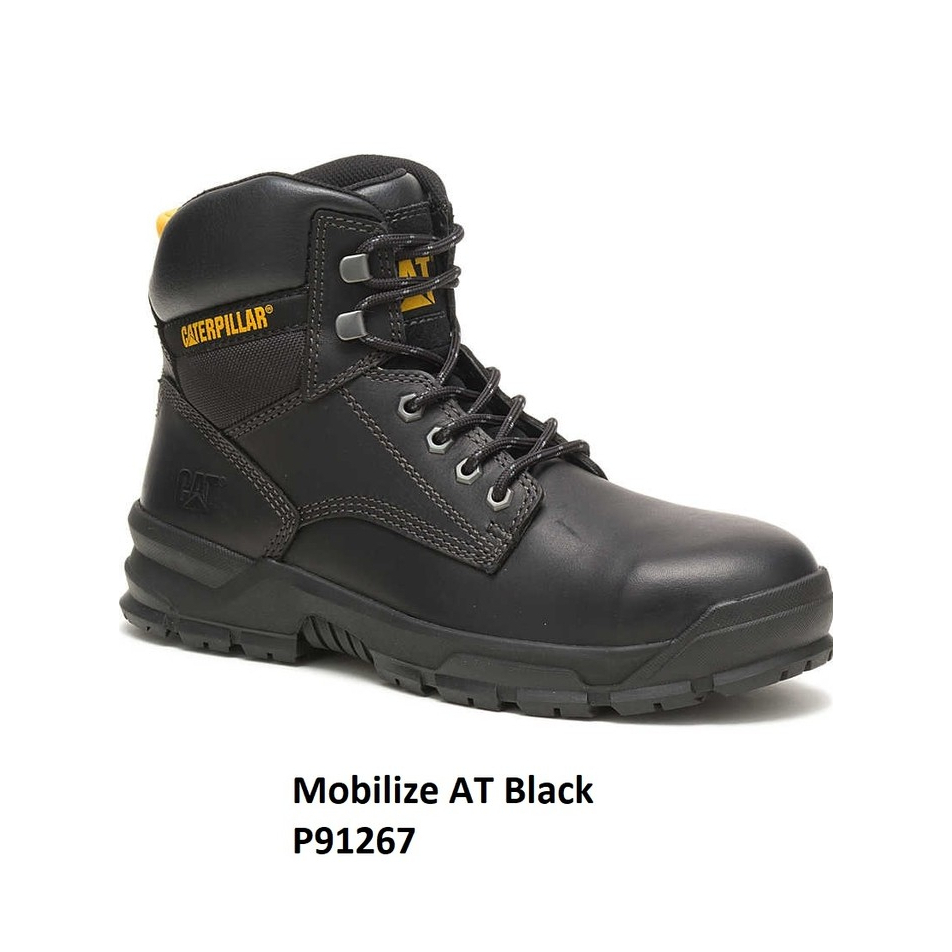 Sepatu Safety Pria Caterpillar Original Mobilize AT Black