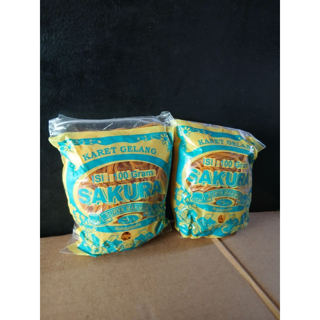 

karet gelang Sakura kuning ori 100gr