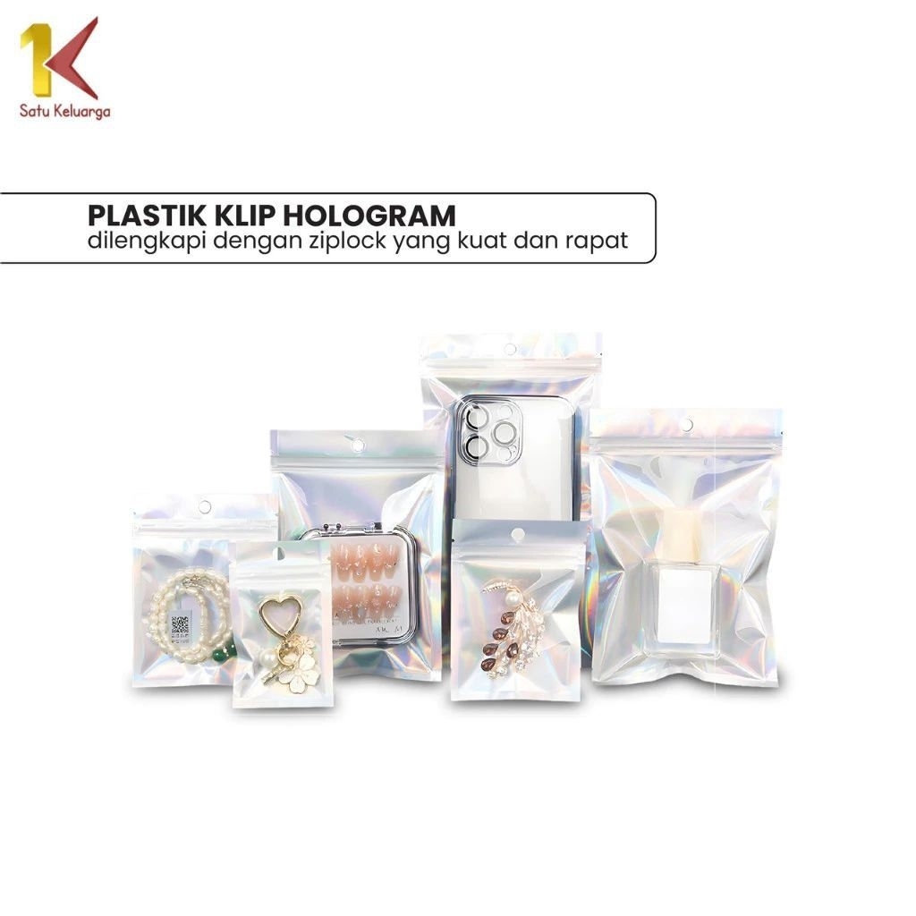 

Keluarga Plastik Klip Hologram C1104 Flat