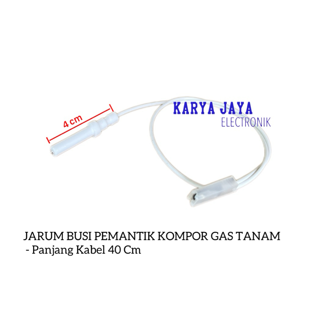 Jarum Busi Pemantik Kompor Gas Tanam 40 Cm / Busi Pemantik Kompor Tanam + Kabel