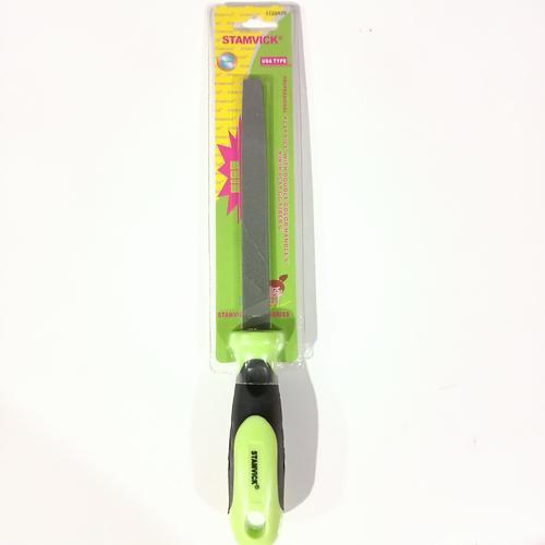 Kikir Plat Gagang Fiber/Kikir Kayu Besi/6"/8"/10"/12" Stamvick