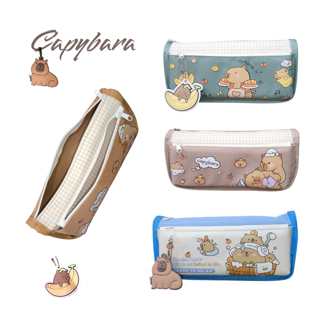 

Capybara Tempat Pensil Serbaguna Pencil Case dengan Desain Unik dan Lucu Bahan Premium