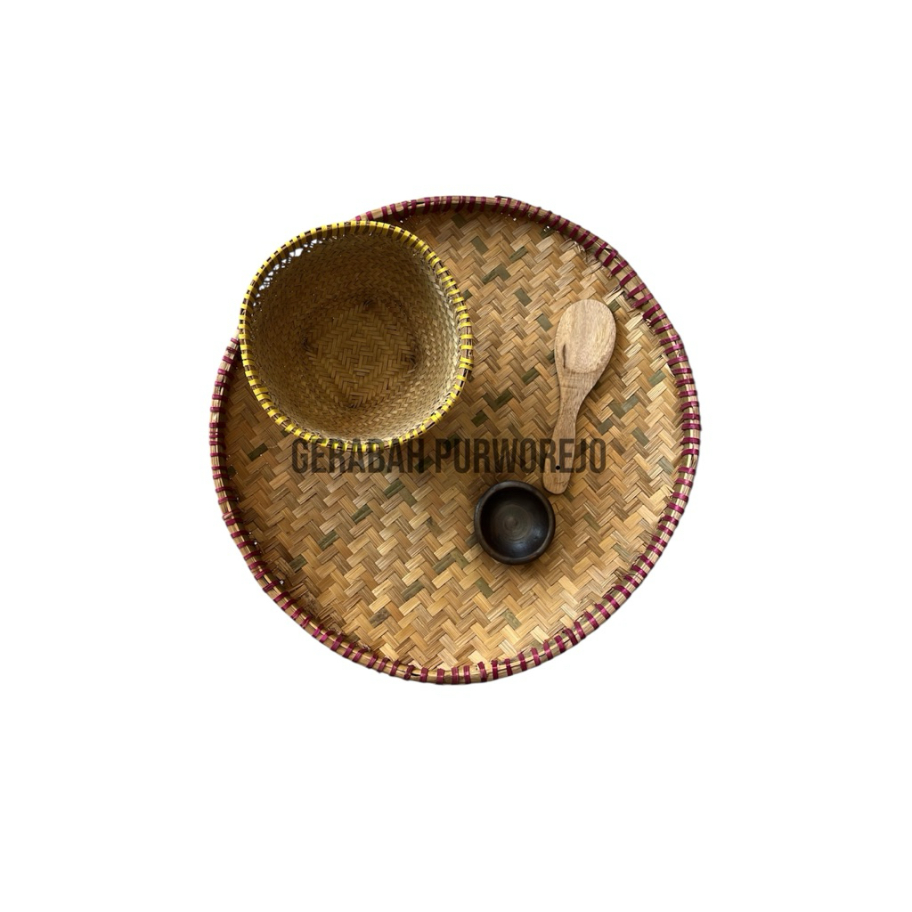 Paket Liwetan Bakul Nasi Tampah Centong Leyeh Kecil