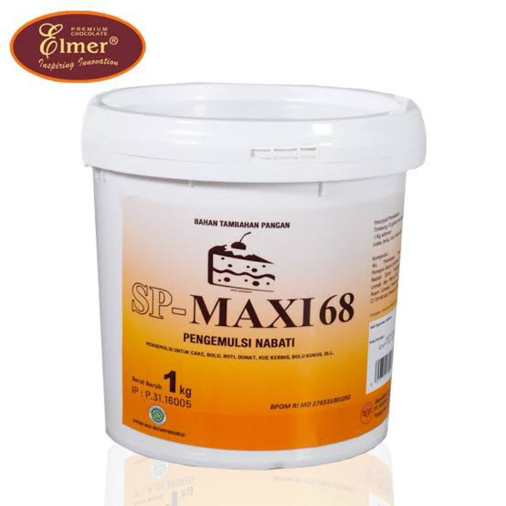 

SP Maxi 68 Cake emulsifier Pengemulsi Nabati 1kg Pengembang kue Elmer Bakerline