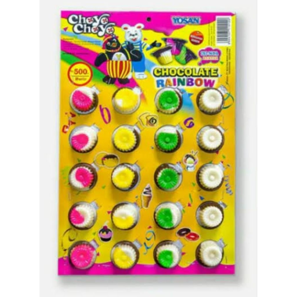 

Choyo Rainbow ( 1 lembar isi 20 pcs )