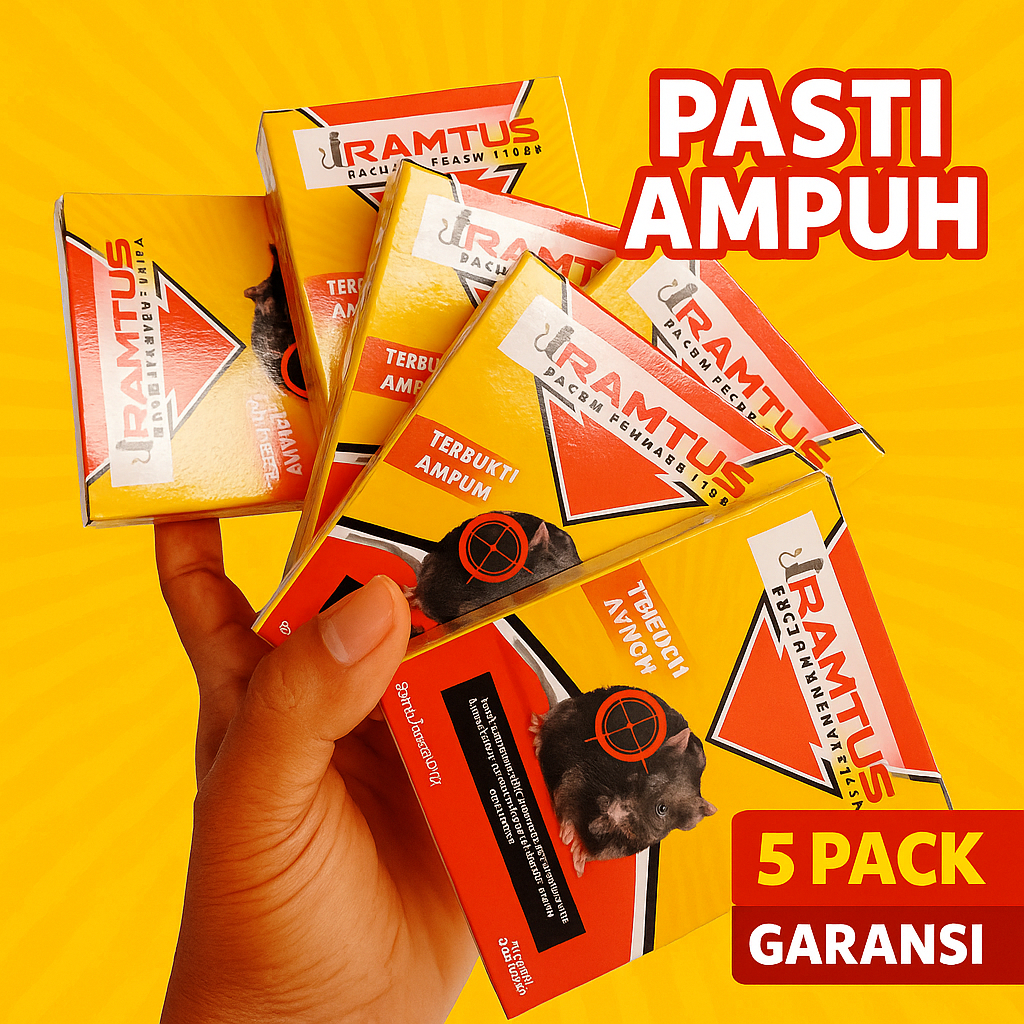 Racun Tikus Ampuh Ramtus ( 5 PACK )