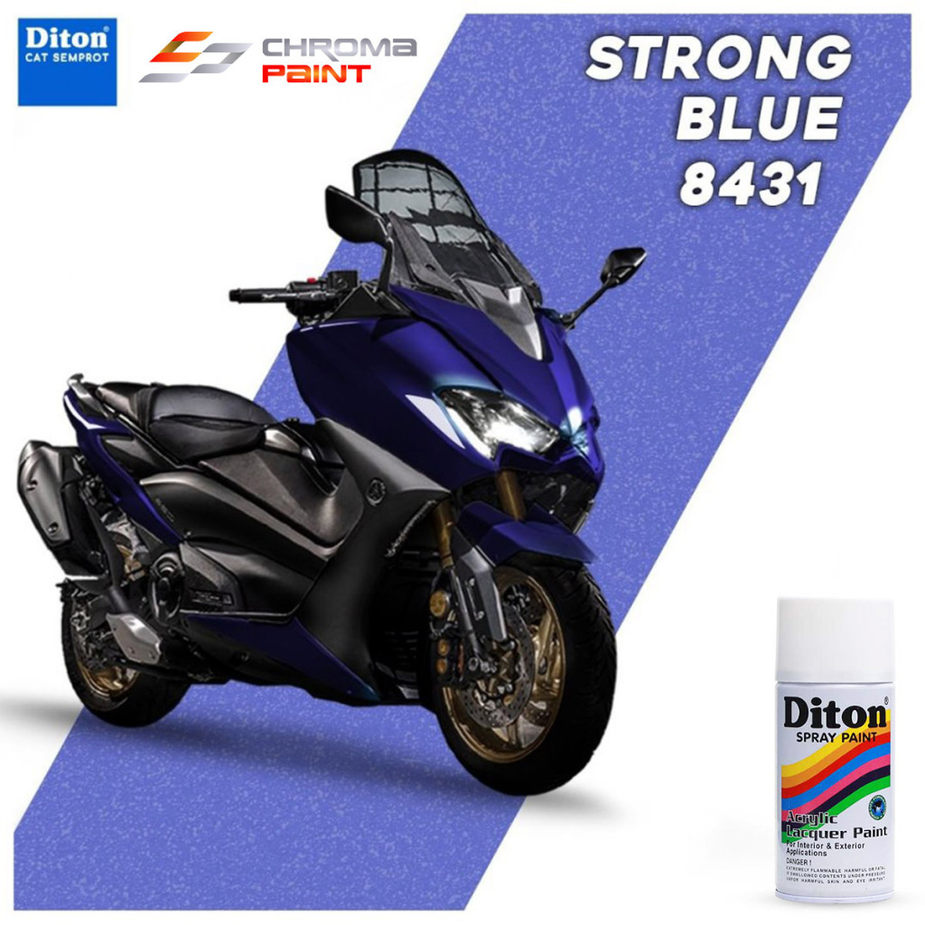 Diton 8431 Strong Blue – Cat Semprot Biru Tua Glossy, Tampil Gagah & Solid