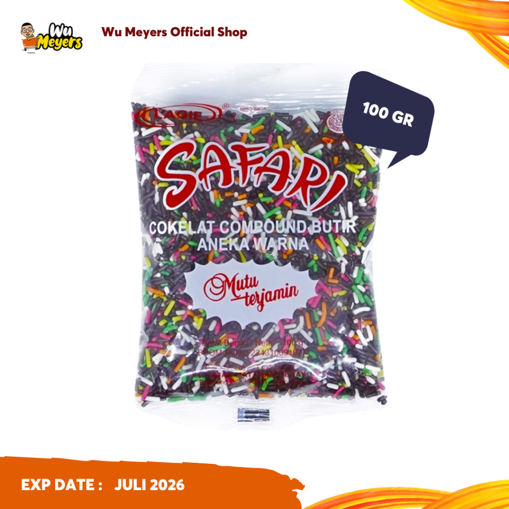 

L'agie Meses Cokelat Safari Warna-Warni 100 gr