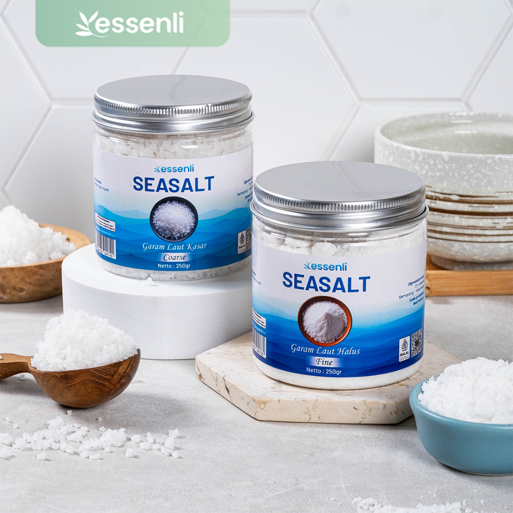 

ESSENLI Garam Laut Murni Halus / Garam Kasar / Seasalt