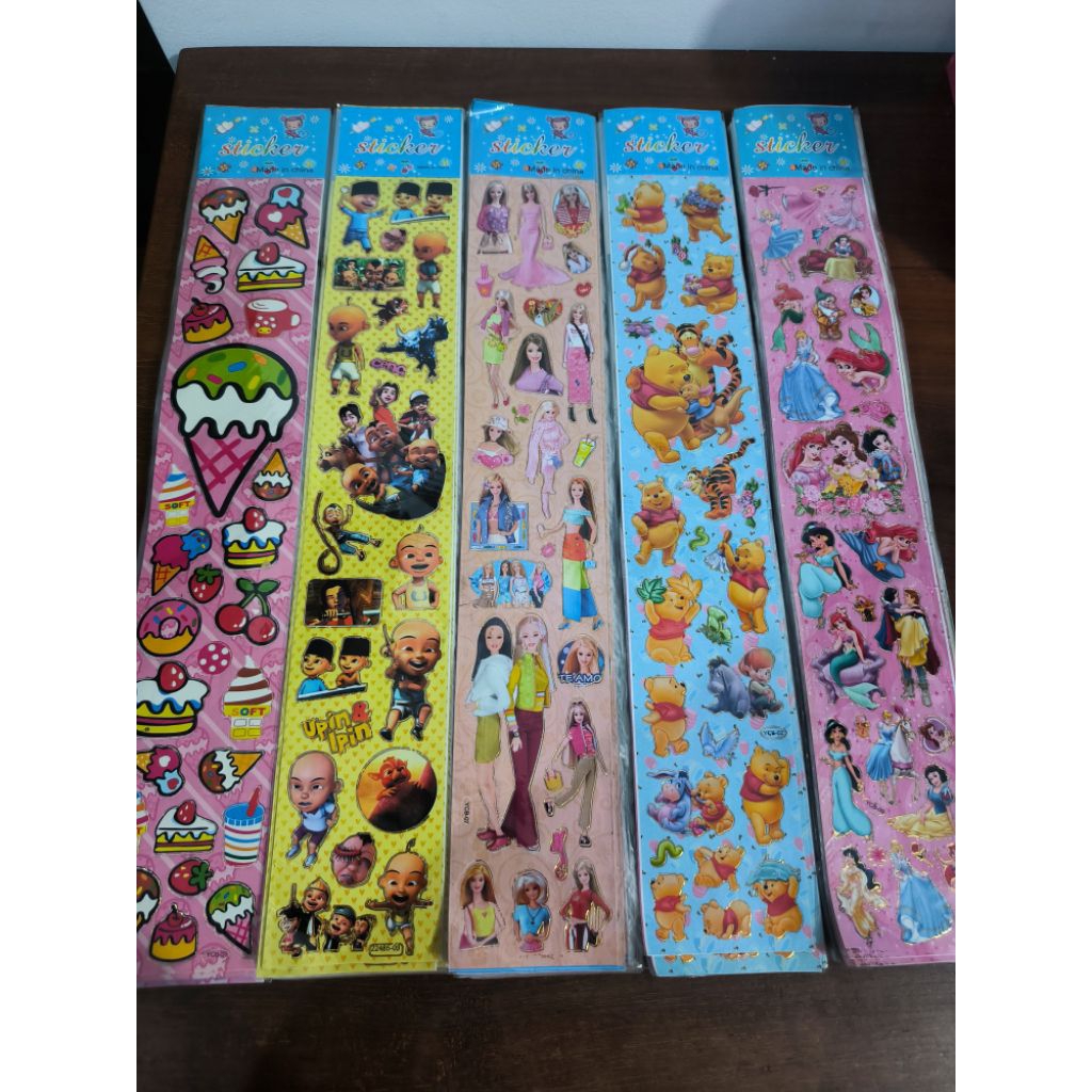 

STICKER PANJANG KARAKTER LUCU/MAINAN STICKER TEMPEL