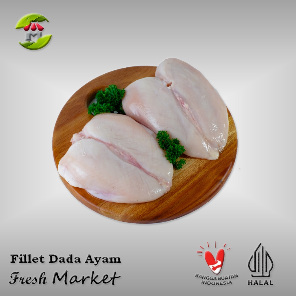 

[DEPOK] Boneless Fillet Dada Ayam Tanpa Kulit Pack 970gr - 1kg
