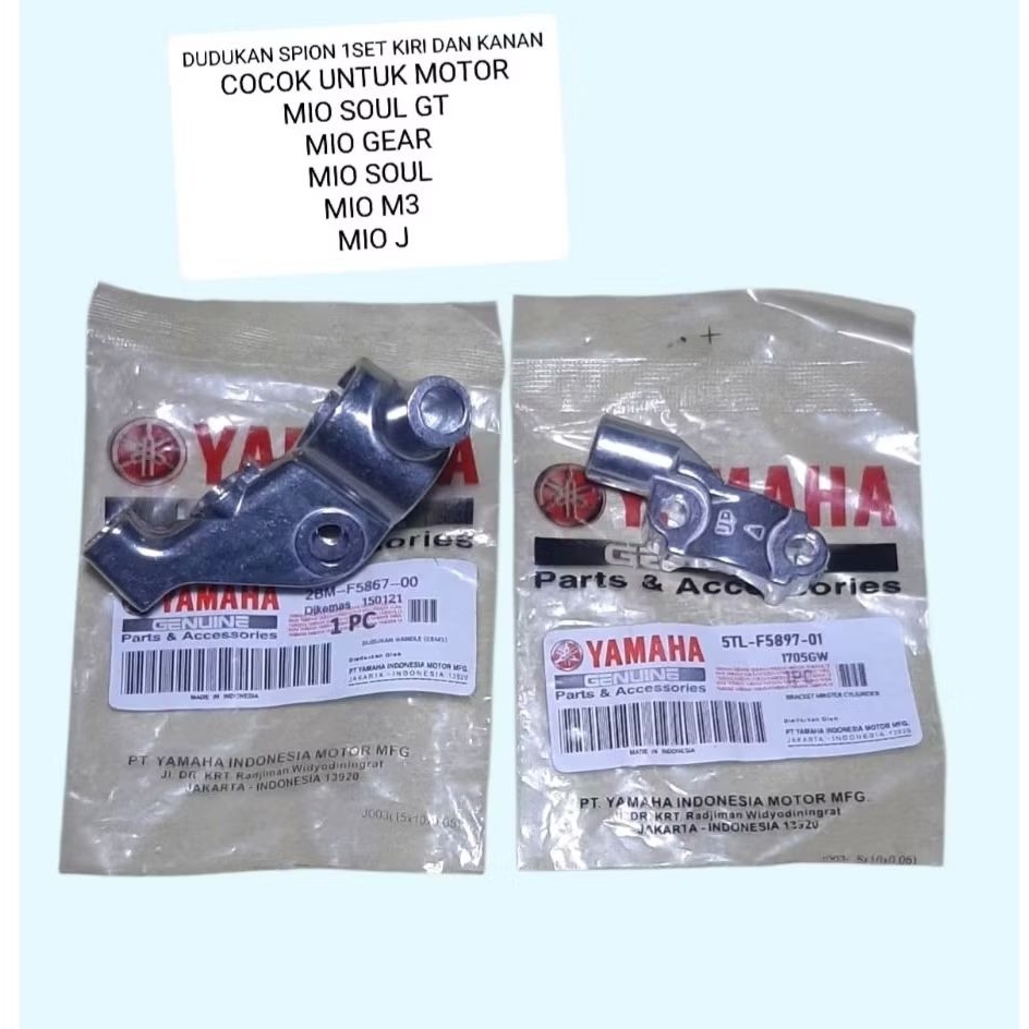 dudukan spion kiri kanan mio j ,mio m3 ,fino 125 ,x-ride 125 ,gt 125