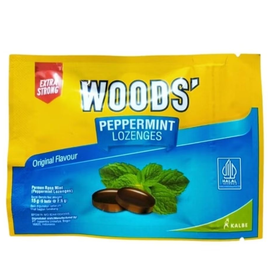 

WOODS' Peppermint Lozenges (15g)