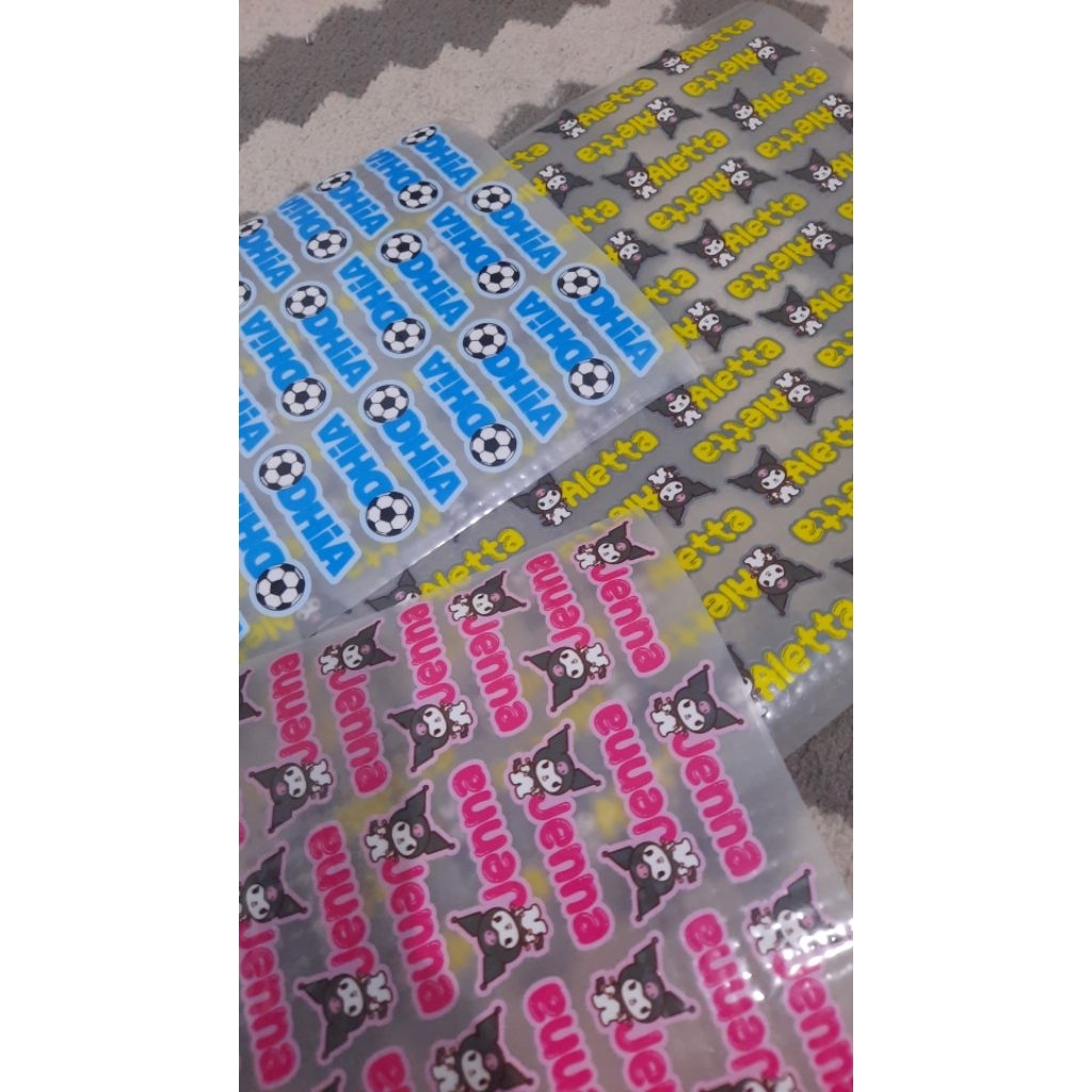

Label nama setrika label baju tanpa jahit (a4)
