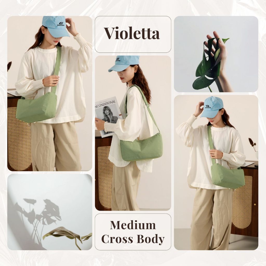 blessingshop TAS SELEMPANG VIOLETTA FASHION BAG MEDIUM CROSSBODY