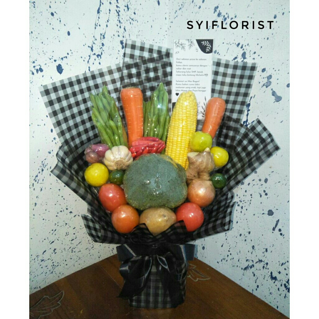 

BUKET SAYUR UNTUK HADIAH WISUDA, ULTAH, HARI IBU, HARI GURU, DLL...