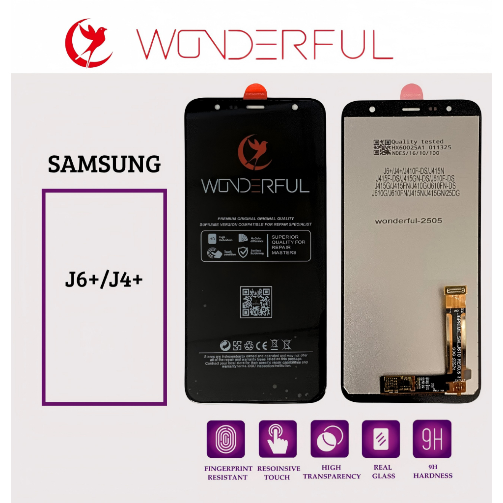(Wonderful) LCD Samsung J6+/J4+/J410F/J415N/J415F/J415GN/J610F/J415G/J415FN/J410G/J610FN/J610G/J610F
