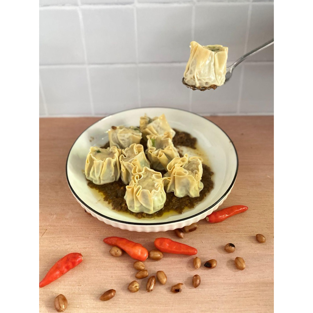 

frozen siomay ikan tenggiri free sambal kacang - kudapan by nida