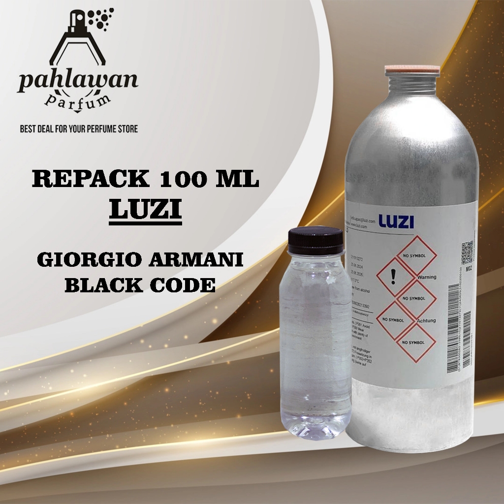 ARMIO CODE BY LUZI 100ML REPACK MURNI BIBIT ( G.ARMANI BLACK CODE )