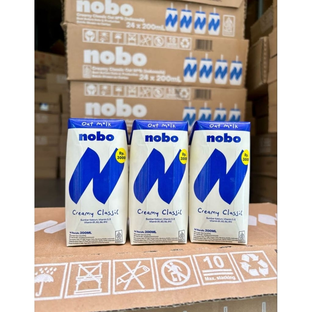 

READY NOBO OAT MILK CREAMY CLASSIC 200ML 1KARTON (ISI 24)