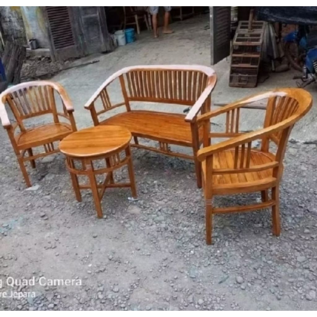 Kursi tamu minimalis kayu jati Set Kursi Tamu Kayu Jati