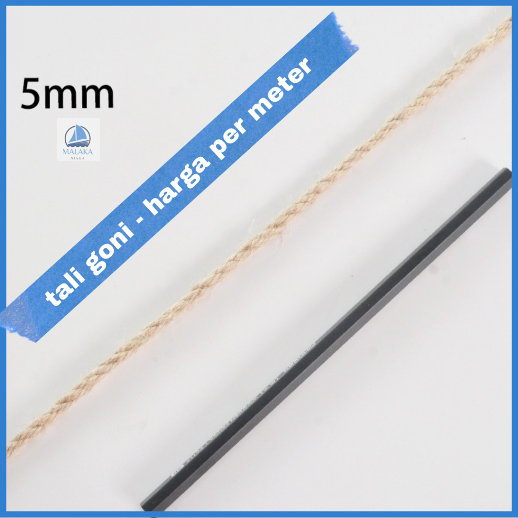 

Tali Rami Goni 5 mm Harga PerMeter untuk kerajinan tangan, dekorasi, souvenir, garukan kucing, DIY