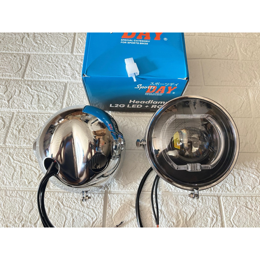 LAMPU BILED SET BATOK L2G CHROOM PNP SPORTS DAY RGB CB GL MEGAPRO TIGER